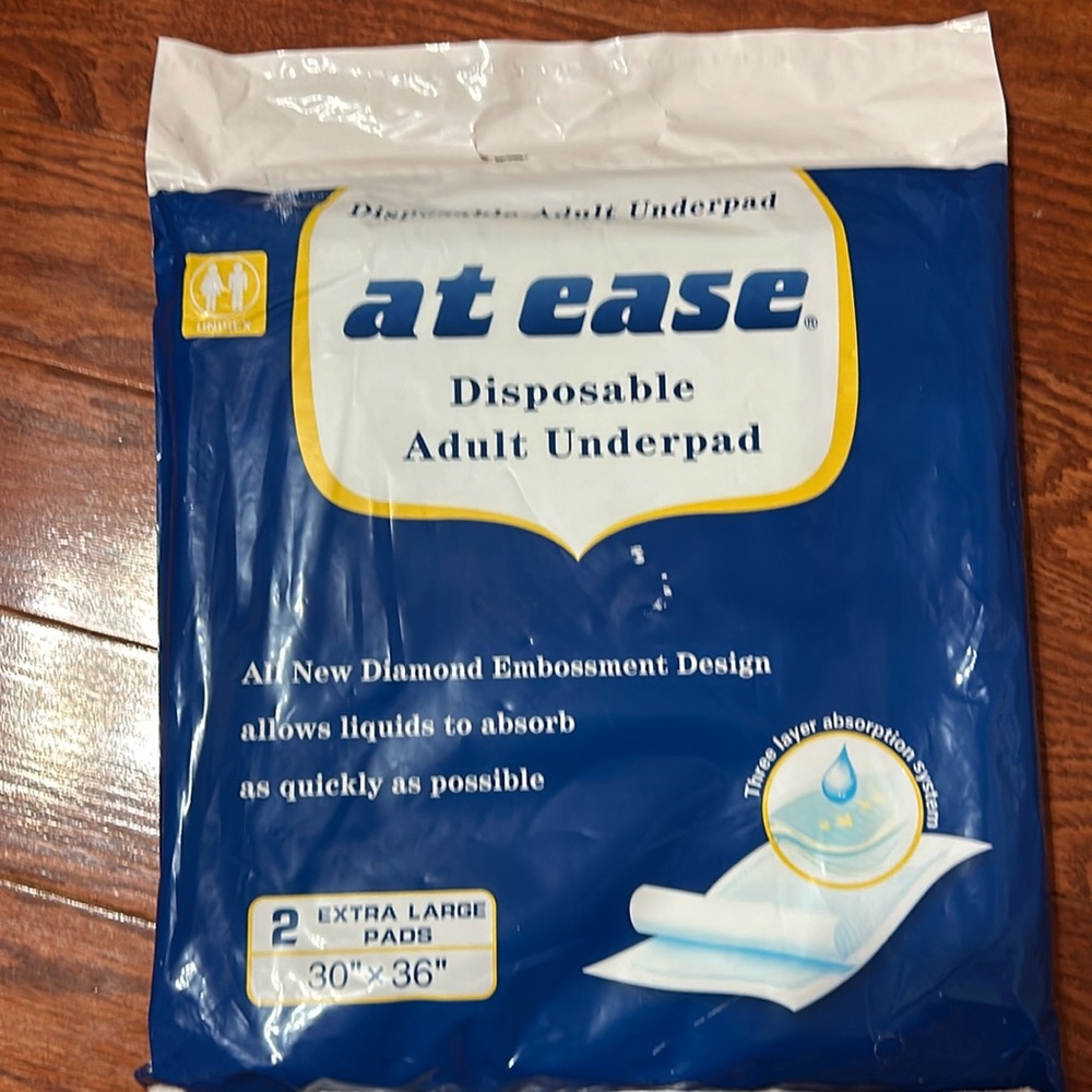 Disposable adult underpad at ease disposable adult underpad